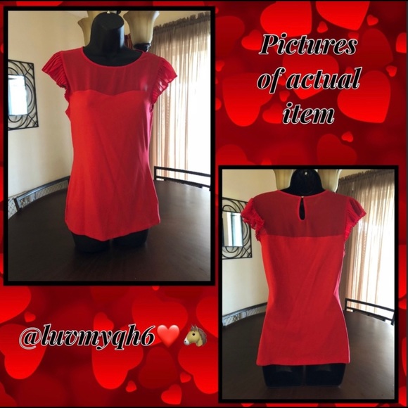 EXPRESS Semi Sheer Top🎉4X HP🎉 - Picture 2 of 5